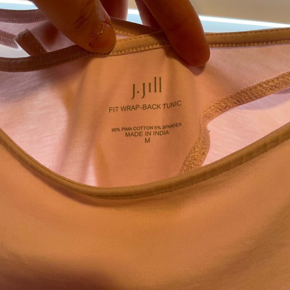 J. Jill Fit Wrap Back Tunic Top